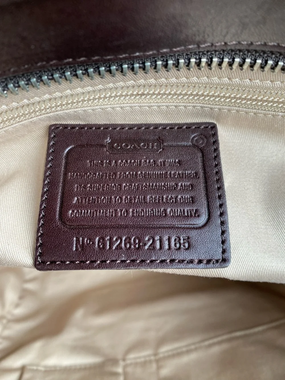 Coach XL Legacy HairCalf Ocelet North South Tote Bag - Picture 16 of 17